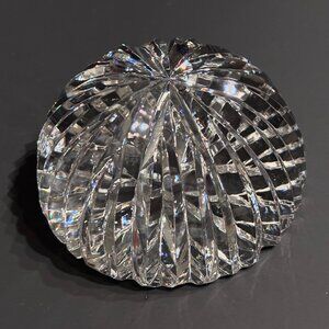 Vintage Waterford Crystal Round Dome Lead Crystal Paperweight Ireland 3.5"